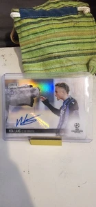2021-22 Topps Chrome UCL Chrome Autographs Noa Lang RC #Ca-NL - Picture 1 of 2