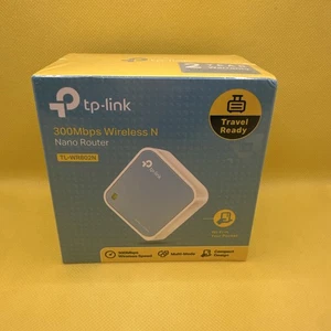 TP-Link Network TL-WR802N 300Mbps Wireless N Nano Router 2.4Ghz Travel ⚡💡 - Picture 1 of 6