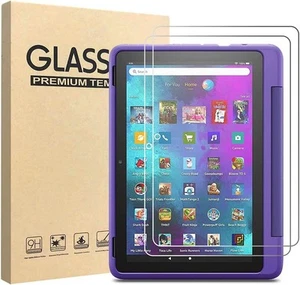 2 Pcs Screen Protector Amazon Fire 7 12th HD 10 13 th 11th Max 11 Tempered Glass - Picture 1 of 19