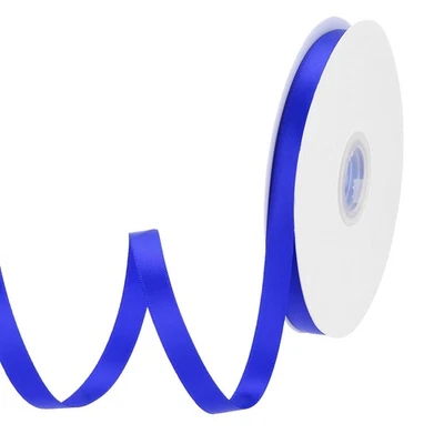 Blue Satin Ribbon 3/8 Inch x 33 Yards for Gift Wrapping Cake Box Bows - Image 1 of 4