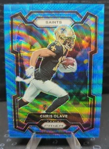 2023 Panini Prizm CHRIS OLAVE Blue Wave Parallel SP Saints Buckeyes /199 #212 - Bild 1 von 3