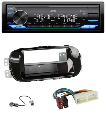 JVC Bluetooth DAB USB MP3 Autoradio für Kia Soul (PS 2016-2019) piano - Bild 1 von 4