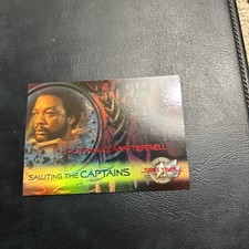 B51d Star Trek Cinema 2000 Skybox Sc3 Captain Clark Terrell Saluting