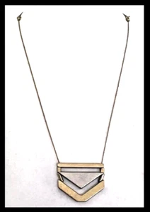 Collana geometrica modernista easy pull lunghezze regolabili vintage anni 80 90 - Foto 1 di 3