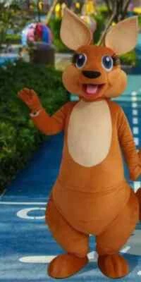 Halloween Adult Kangaroo Mascot Costume Cosplay Outfits Clothing Carnival Adults - Photo 1/4