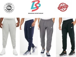 Nike Men's Club Jogger Fleece Sportswear Track Pants BV2671 Casual Wear Joggers - Picture 1 of 26