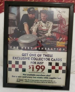 1995 WSMP Kerry Earnhardt Nascar #1 Of 3 A1 Steak Sauce Hanging Picture Frame  - Picture 1 of 3