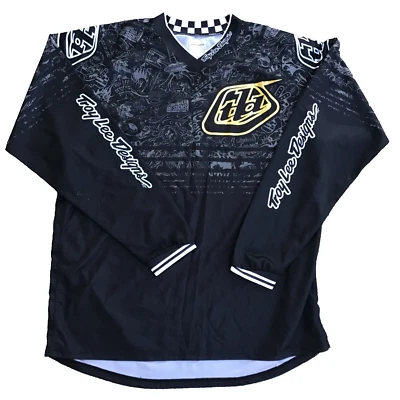 Troy Lee Designs Graphic Print Jersey Mens XXL Motocross Long Sleeve Black  - Image 1 of 4