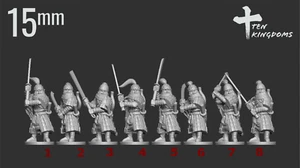 15mm Jurchen-Jin 2Handed Hv. Armoured Foot (TGM-7 resin) Ten Kingdom Miniatures - Picture 1 of 2
