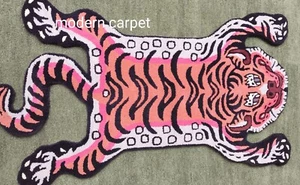Tibetan Tiger Rugs 3x5 Feet Handmade 100% Woolen Hand Tufted For Home Decoration - Picture 1 of 6