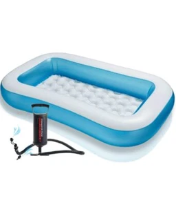 Baby Bath Tub Inflatable & Foldable Kids Swimming Pool with Air Pump,-5.5ft - Picture 1 of 4