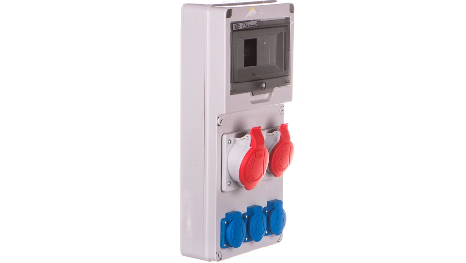Construction switchgear 8 modules 1x16A 5P 400V, 1x32A 5P 400V, 3x16A 2P+ /T2UK - Image 1 of 1
