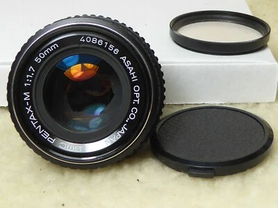 Very Nice SMC PENTAX-M 50mm f1.7 Prime Lens - PK Fit + cap + filter stunner  - Image 1 of 4