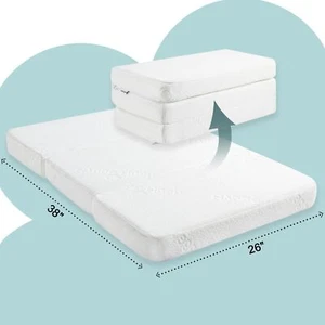 Memory Foam Crib Mattress Baby Toddler Bed Infant Comfort Sleep Playpen Mattress - Picture 1 of 10
