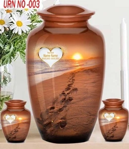personalized custom Text Urn , 1 Urn +2 keepsakes , Decorative Urn, - Picture 1 of 3
