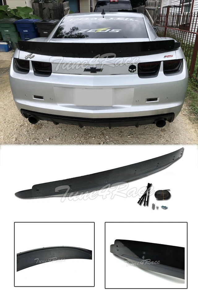 10 13 Chevrolet Camaro SS Rear Trunk Zl1 Style Wing Lip Spoiler W/ Wicker Bill