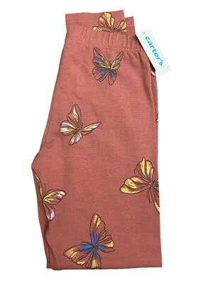 LEGGINGS "MARIPOSA" CARTER'S TALLA 10~Rosa Polvorienta Oscura~Elásticos~NUEVOS CON ETIQUETAS Foto 1 de 3