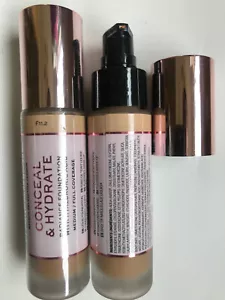 Revolution Conceal & Hydrate Foundation 23ml x2, Shade: 11.2, RRP-£9 each - Picture 1 of 3