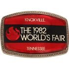 1982 Worlds Fair Knoxville Tennessee Expo Exposition 1980s Vintage Belt Buckle