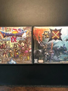Nintendo DS Soft 2 Set From Japan Used Dragon Quest, Monster Hunter Set - Picture 1 of 2
