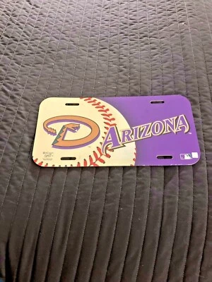 Vintage 2004 Wincraft Arizona Diamondbacks License Plate Rare - Image 1 of 2