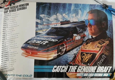 NASCAR Winston Cup Rusty Wallace Penske #2 Miller Genuine Draft Pontiac Poster Cover