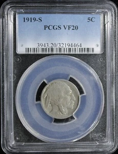 1919-S BUFFALO NICKEL PCGS VF-20 (2431333) - Picture 1 of 4