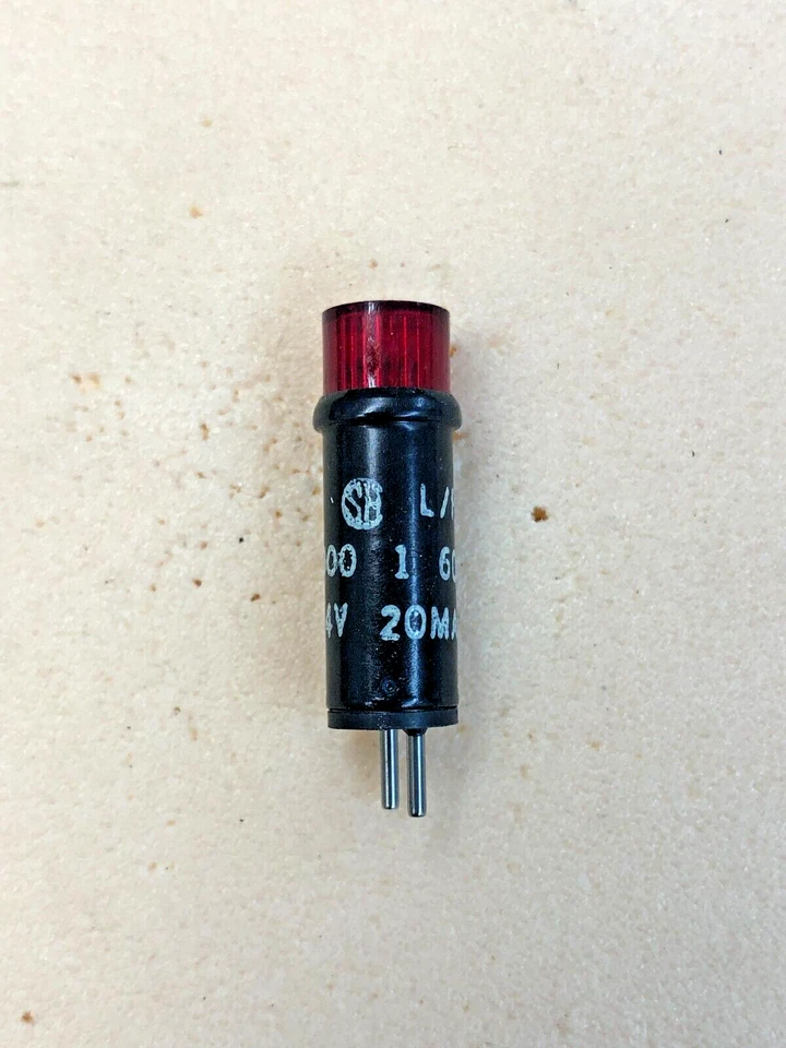 900-1-60 маленький предохранитель красный лампа картридж 14 В 20 MA 900160 - Изображение 1 из 1