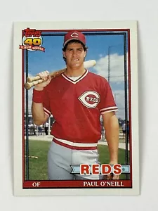 1991 Topps 40 Jahre Baseballkarte Paul O'Neill #122 Reds - Bild 1 von 2