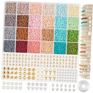 3mm Glass Seed Beads for Bracelets Making, Friendship Bracelet 24 Colors - Picture 1 of 8