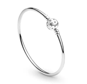 Pandora Moments Stars & Galaxy Bangle Bracelet Size Small 590009C01-17 - Picture 1 of 2