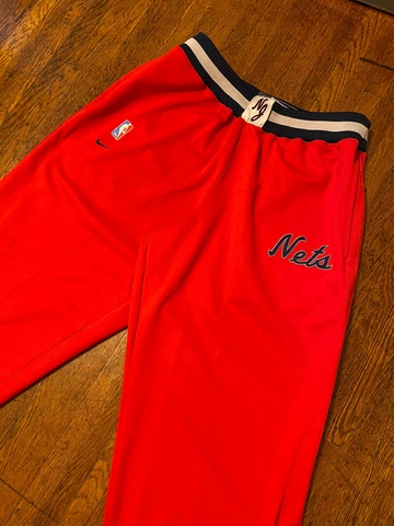 VTG New Jersey Nets Nike Authentic Rewind RED Warm Up Pants Men's Size XXL RARE Cover