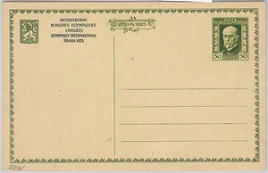 56130 Czechoslovakia -  POSTAL STATIONERY CARD: H & G # 31 with BLACK OVERPRINT - Picture 1 of 1