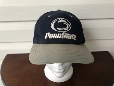 Gorra de béisbol Penn State Nittany Lions azul marino y caqui sarga trasera a presión de colección años 90 Foto 1 de 4