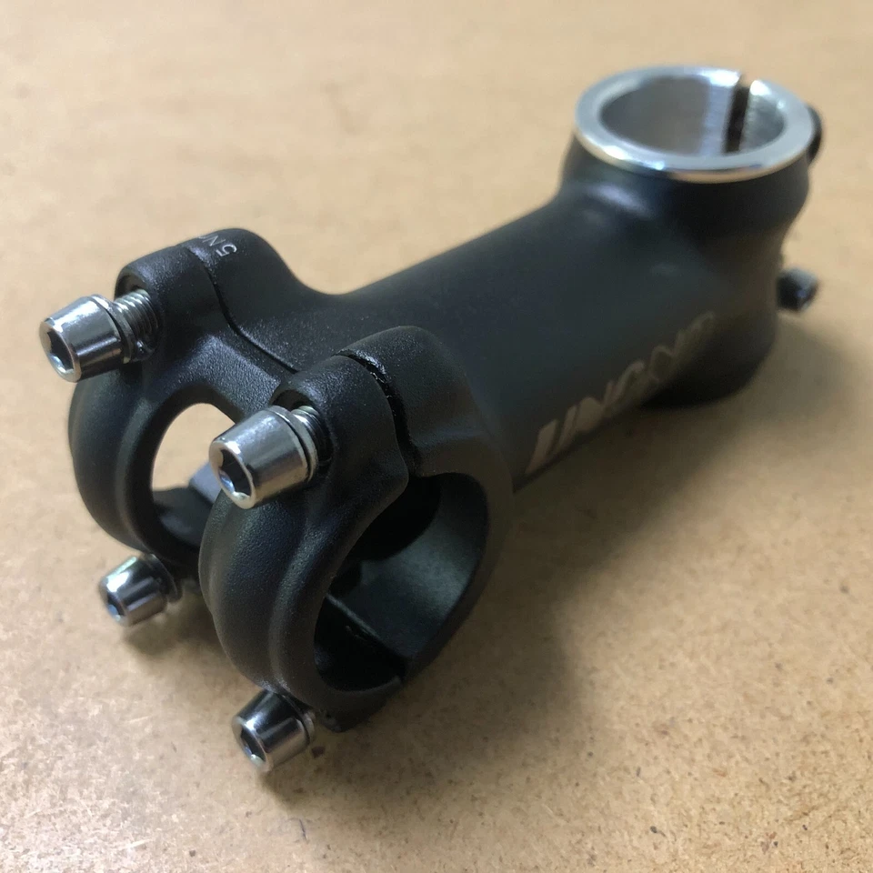 New KALLOY Bicycle Ahead Stem 1" 25.4mm w/Shim 7 Deg Rise Bore 25.4mm Matt Black - Image 1 of 1