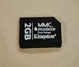 Kingston MultiMedia Card 2GB MMC-Mobile Memory Card Dual Voltage Phone MMCM2GB - Picture 1 of 3
