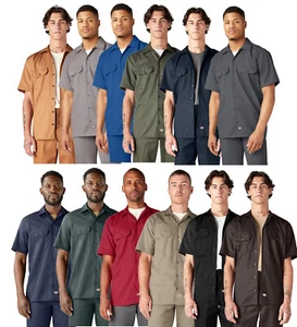 Dickies Mens Short Sleeve Work Shirt Work Wear - D1574 - New - Pick Color & Size - Picture 1 of 32