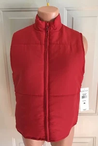 NORTON Studio, Size Medium, Red, 100% Poly, Lightweight Sleeveless Vest.  NEW. - Picture 1 of 11