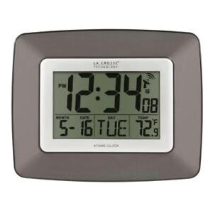 La Crosse Technology Atomic Digital Wall/Table Clock Temperature Non-Ticking