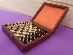 Soviet Vintage Travel Game Chess KIEV USSR 1950's Soviet Era Pocket Traveling - Picture 1 of 23