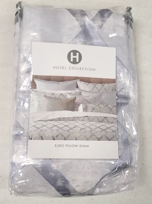 Hotel Collection Dimensional One European Sham Blue Foto 1 de 4