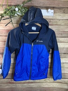 Columbia Blue Fleece Lined Winter Jacket Boys Size Medium - Picture 1 of 7