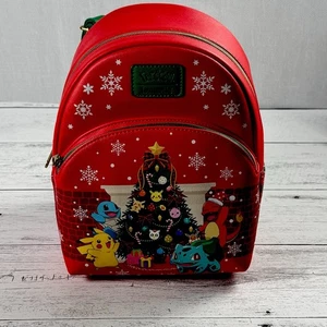 Loungefly Pokemon Christmas Tree Mini Backpack New - Picture 1 of 6