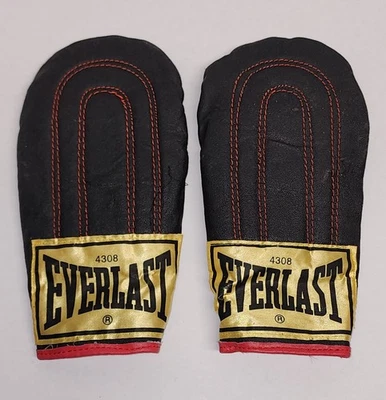 Vintage Everlast 4308 Red/Black Weighted Speed Bag Gloves EXCELLENT SHAPE - Image 1 of 4