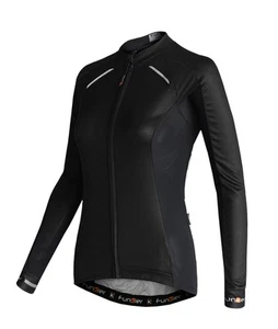 Funkier Odessa Ladies Summer Long Sleeve Jersey in Black - Medium - Picture 1 of 2