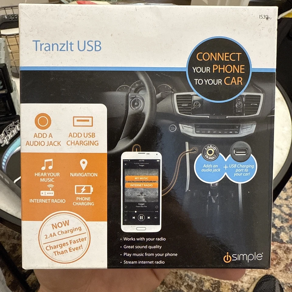 iSimple IS32 Tranzit USB Play and Charge MP3/Smartphone/Android via Car Radio - Image 1 of 4