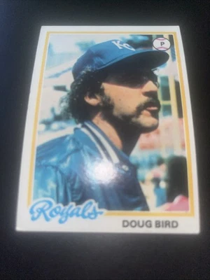 1978 Topps #183 Doug Bird   Kansas City Royals  Baseball Card - Image 1 of 2