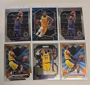 Lebron James 2019-24 Panini Topps Lot 6 Cards NBA Hoops Select Prizm Lakers - Picture 1 of 8