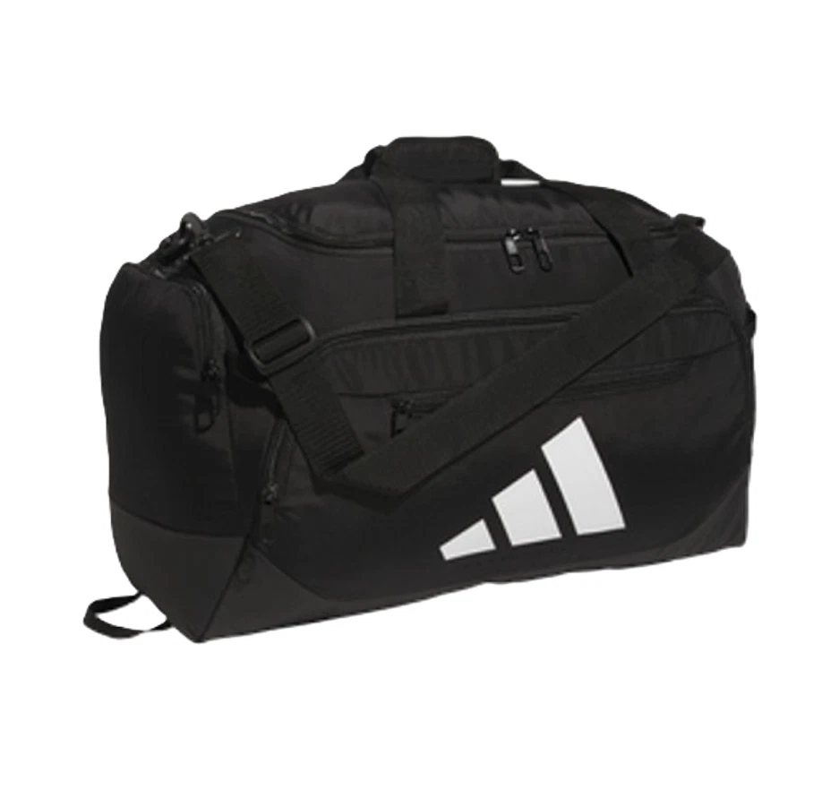 adidas - Defender 5 Small Duffel Bag Black/White (5159462) 20".5".75"