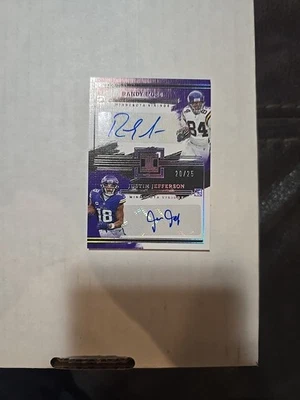 🔥🏈RANDY MOSS & JUSTIN JEFFERSON 2024 Impeccable Inkpeccable Dual Autos /25🏈🔥 - Image 1 of 2